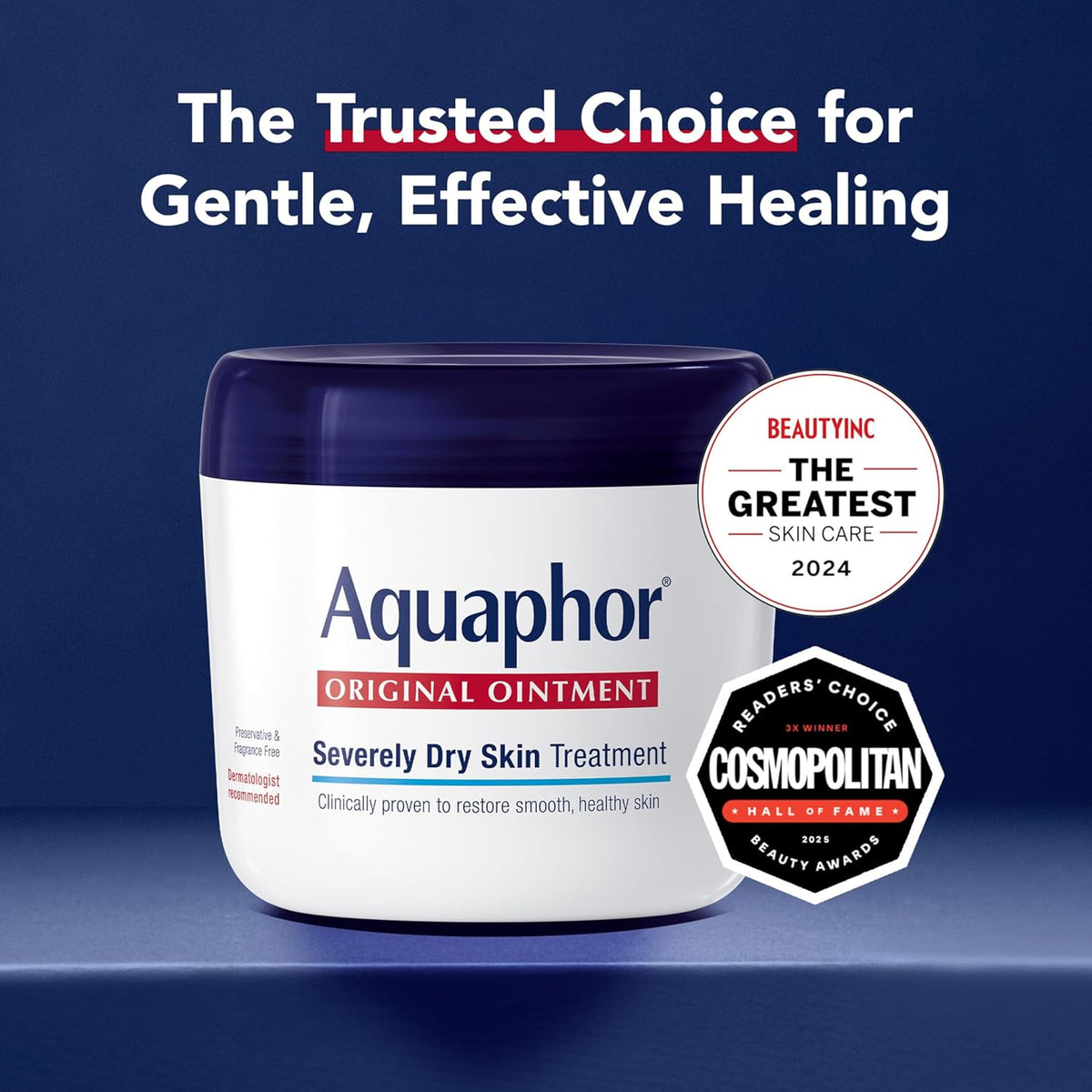 Aquaphor Healing Ointment, Advanced Therapy Skin Protectant, Multi-Purpose Healing Ointment and Body Moisturizer, Holiday Gifts for Self Care, 14 Oz Jar