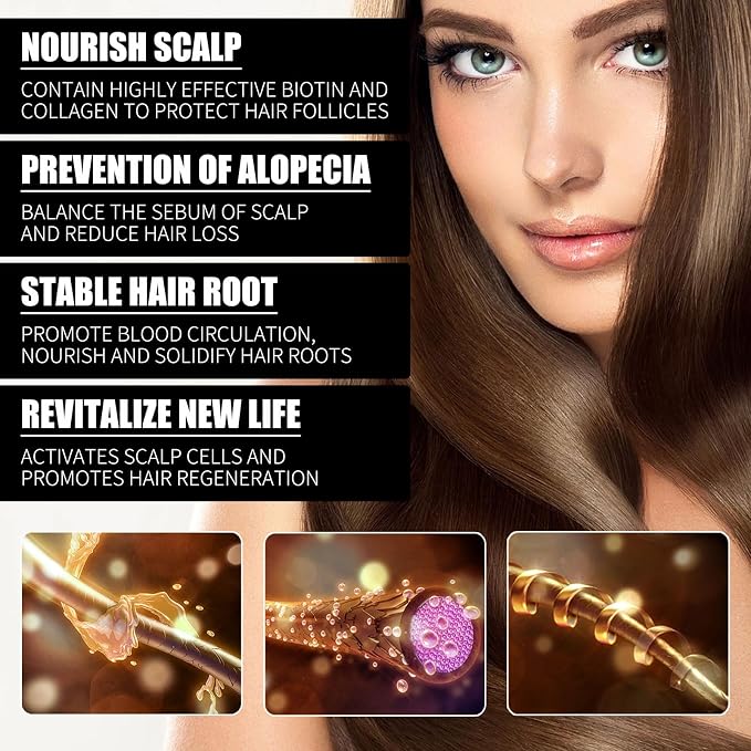 Biotin Hair Growth Serum Oil,Hair Supplement,1PCS）