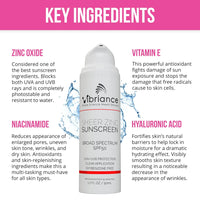 Vibriance Sheer Zinc Oxide Face Sunscreen, 1.7 fl oz