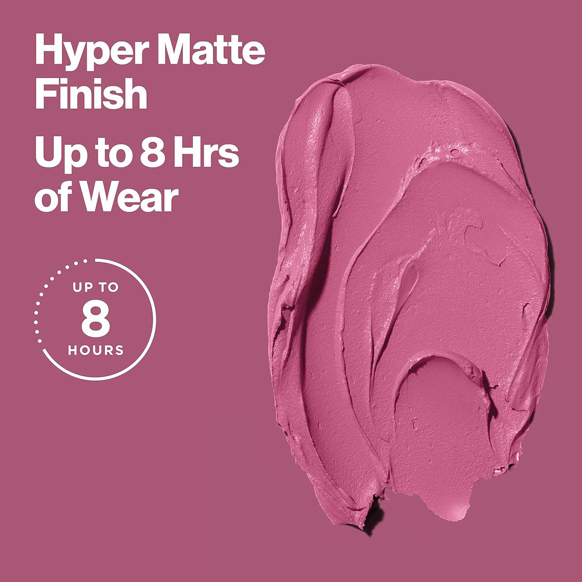 Revlon Ultra HD Lip Mousse Hyper Matte, Longwearing Creamy Liquid Lipstick in Pink, Dusty Rose (800), 0.2 oz