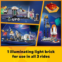 LEGO® Creator Space Roller Coaster 31142 Building Toy Set for Ages 9+; A Roller Coaster, Drop Tower and Merry-Go-Round