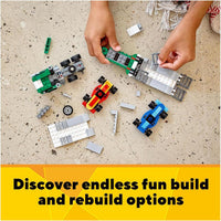 LEGO® Creator 3in1 Race Car Transporter 31113 Toy Truck and Trailer Building Kit;Car Transporter Toy;Crane Toy or Tugboat