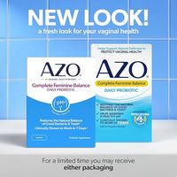 AZO Complete Feminine Balance Daily Vaginal Probiotics for Women, 30 Count