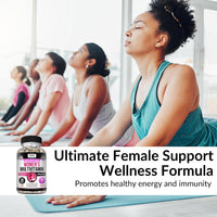 Kaya Naturals Women's Multivitamin, Overall Healthy Antioxidant, and Immune Support, Vitamins A, D, C, E, Biotin, Folic Acid, & Multi-Mineral, Energy & Metabolism Vitamin Supplement 30 Count