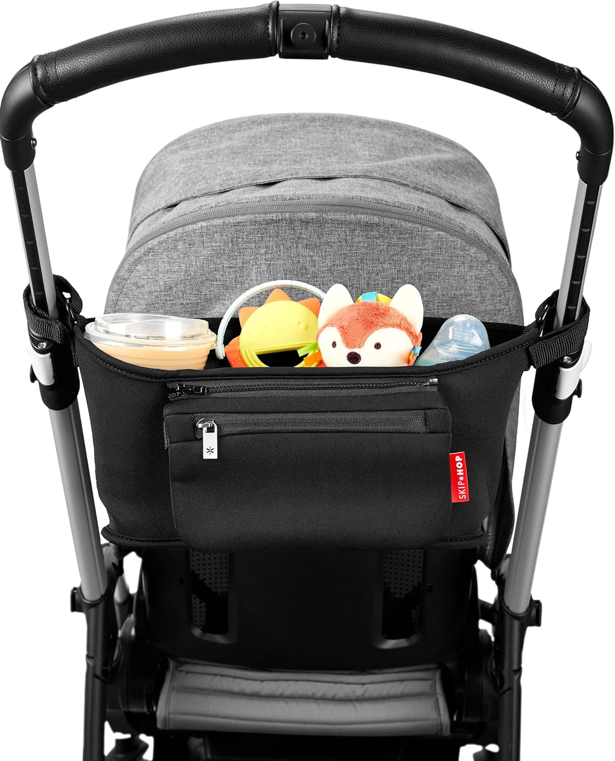 Skip Hop Stroller Organizer with Cup Holders, Grab & Go, Black