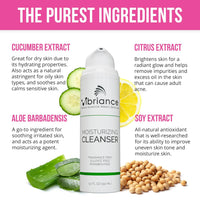 Vibriance Moisturizing Face Cleanser, 5.1 fl oz - Ultra-Hydrating Facial Wash for Women, Normal to Dry Skin - Sulfate and Paraben-Free - Removes Makeup, Impurities