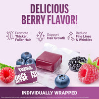 Force Factor Hair Growth Accelerator Soft Chews, Hair Growth Vitamins for Women and Men, 60 Soft Chews