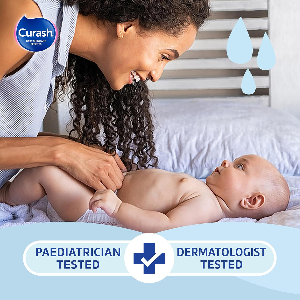 Curash Simply Water Baby Wipes - Ideal for Newborns - 480 wipes
