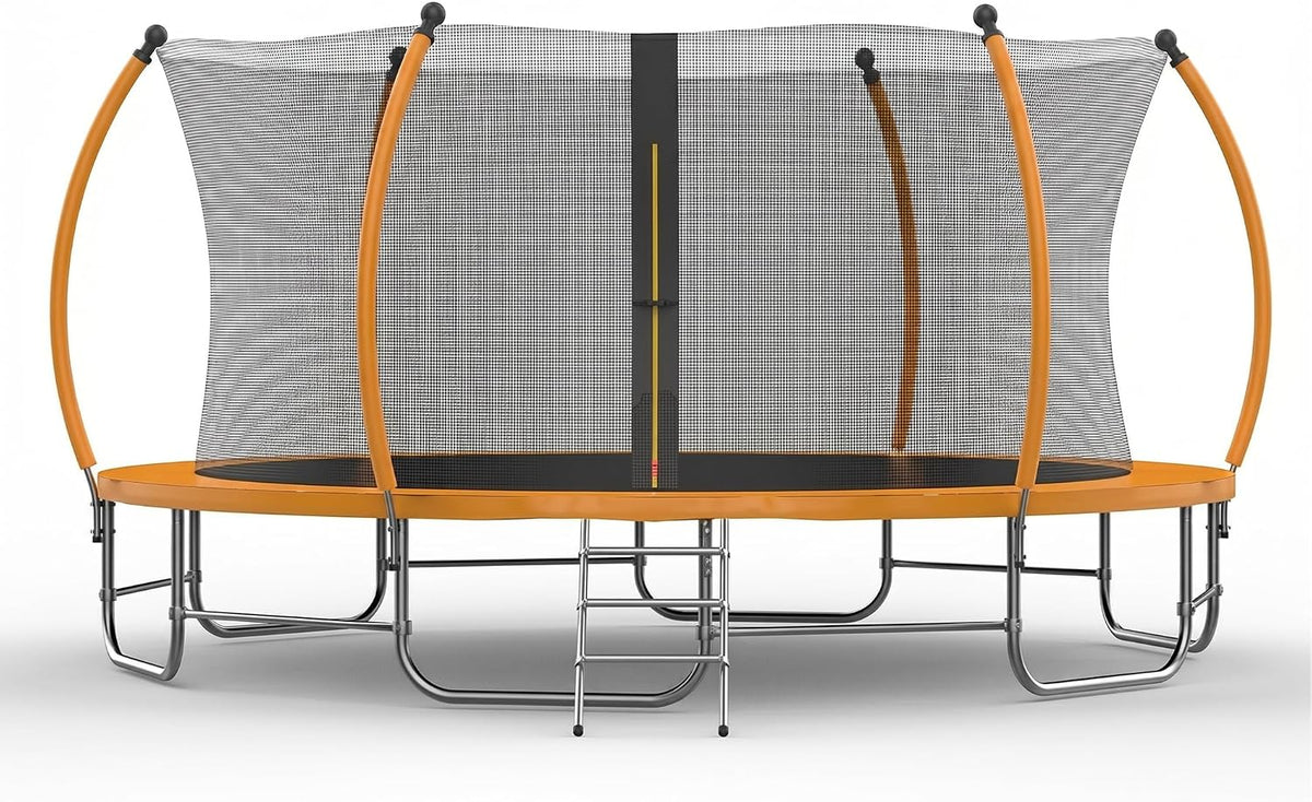 Advwin Kids Trampoline, Indoor Outdoor Rebounder w/Safety Enclosure Net