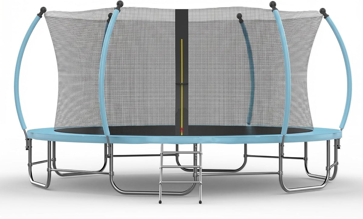 Advwin Kids Trampoline, Indoor Outdoor Rebounder w/Safety Enclosure Net