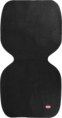 Nuby On The Go Kids Car Seat Protection Undermat, Protects Upholstery from Indentations, Scratches, and Spills, Black
