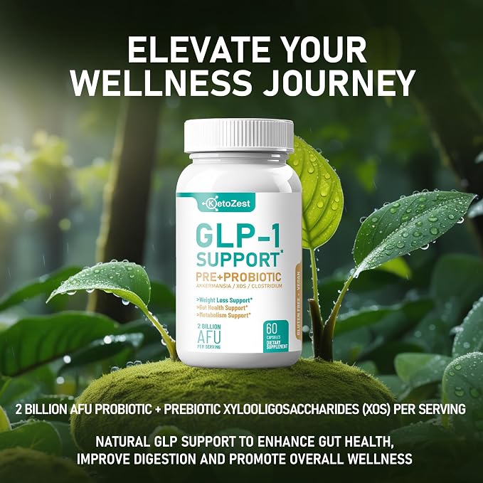 GLP-1 Support Weight Loss Supplement - Prebiotic Probiotic