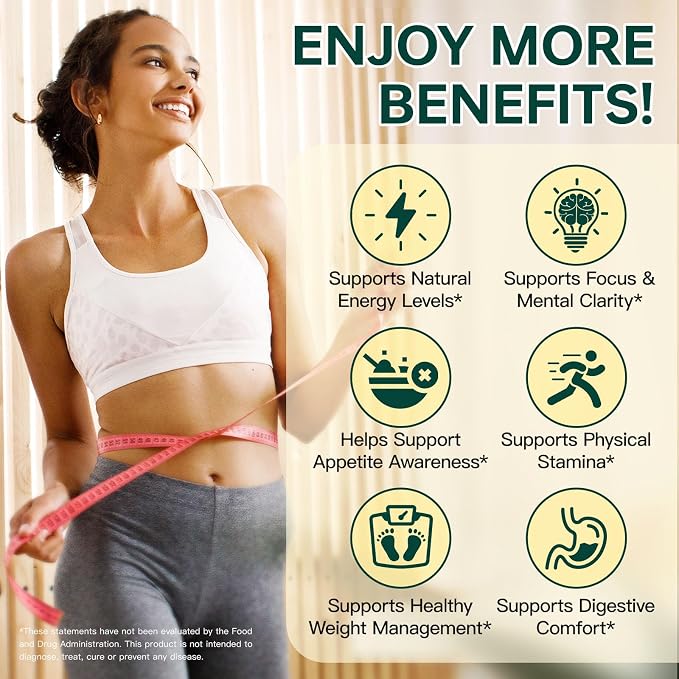 GLP-1 Supplement for Women and Men, Hunger & Metabolism Support-90 Capsules
