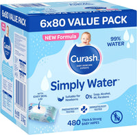 Curash Simply Water Baby Wipes