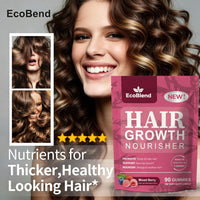 Hair Growth Gummies Women Vitamins—excellerator Nourish Hair and Nail Promote Fuller Locks with a Natural, Gentle Formula—Filled Gummies—Mixed Berry Flavor—90 Count (45-Day Supply)