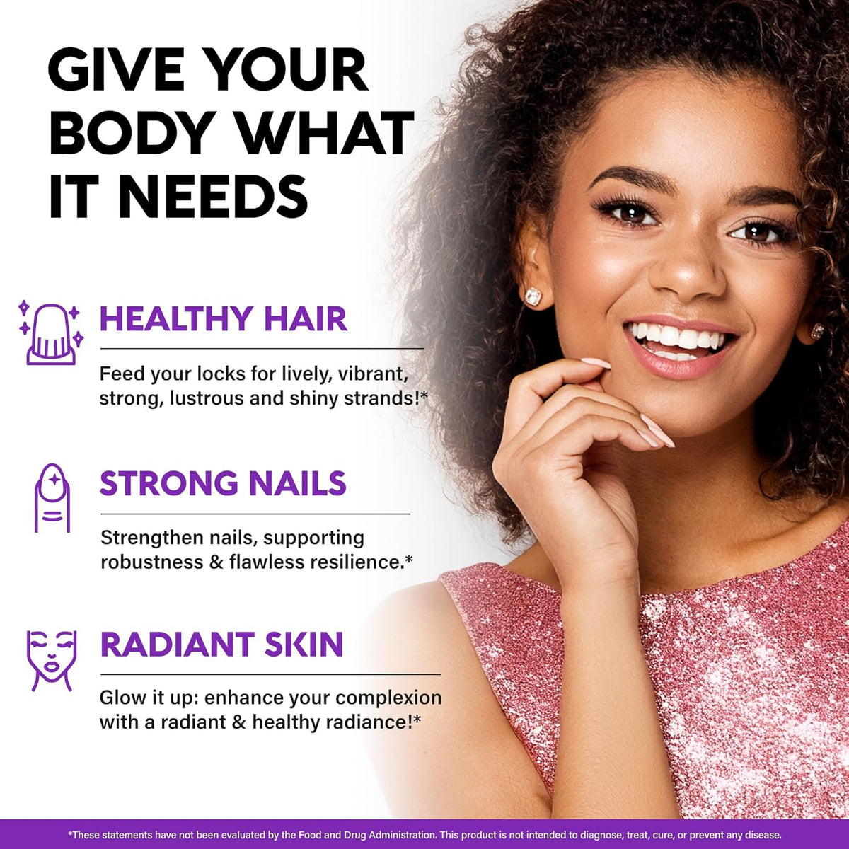 Biotin Gummies with Collagen - Hair Growth Support Skin, & Nail Strength - for Women & Men, Pack of 2-USA MADE