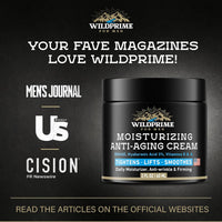 Men's Face Moisturizer Cream - Anti Aging & Wrinkle - Made in USA - Collagen, Hyaluronic Acid, Vitamins E & A, Avocado Oil - After Shave Lotion - Age Facial Skin Care, Day & Night Moisturizing, 2 oz