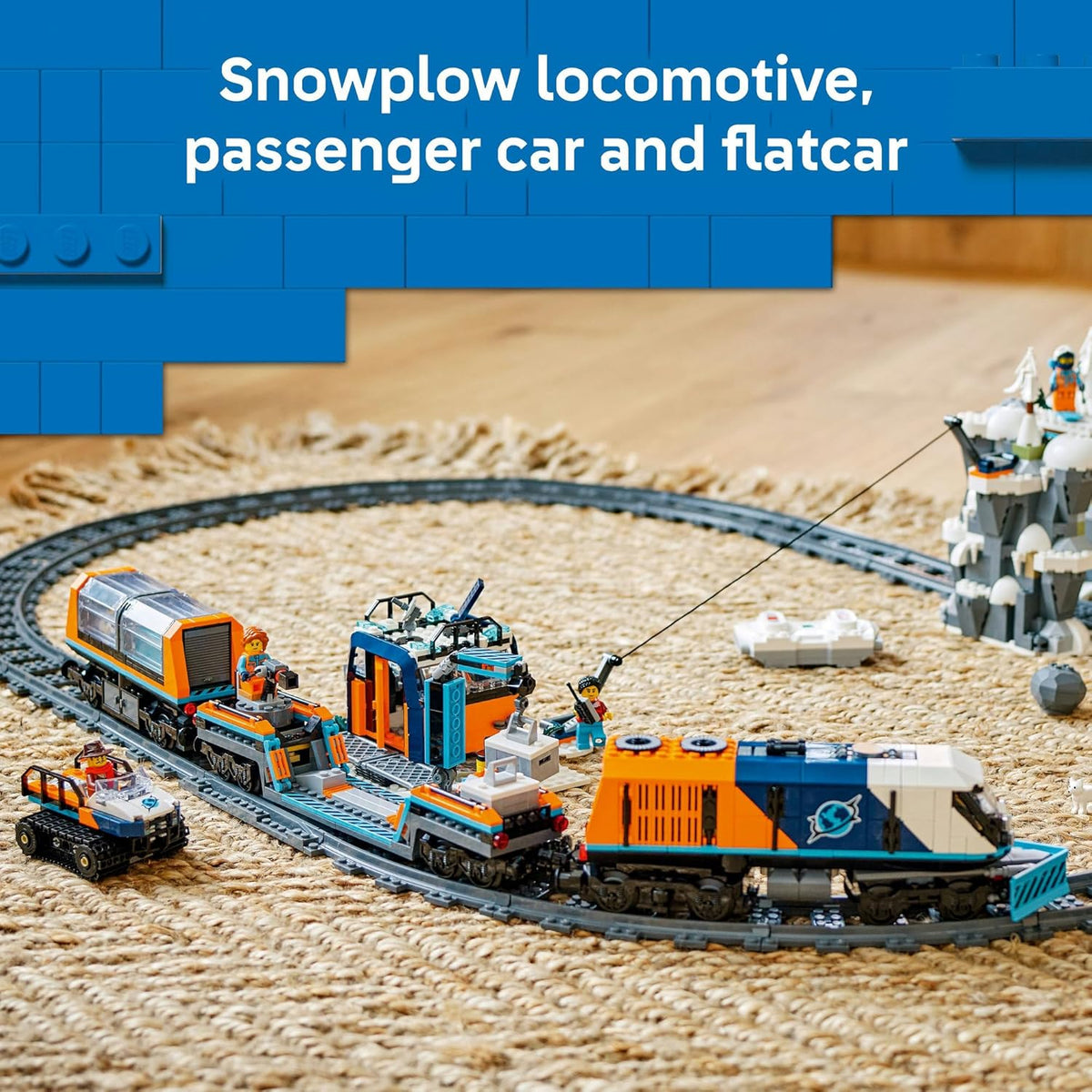 LEGO® City Explorers’ Arctic Polar Express Train 60470 Set for Fans of STEM Toys and Pretend Play Aged 7 and Up