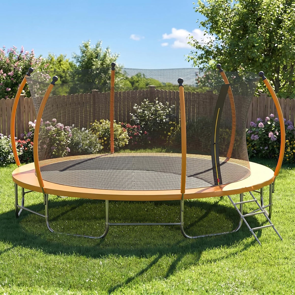 Advwin Kids Trampoline, Indoor Outdoor Rebounder w/Safety Enclosure Net