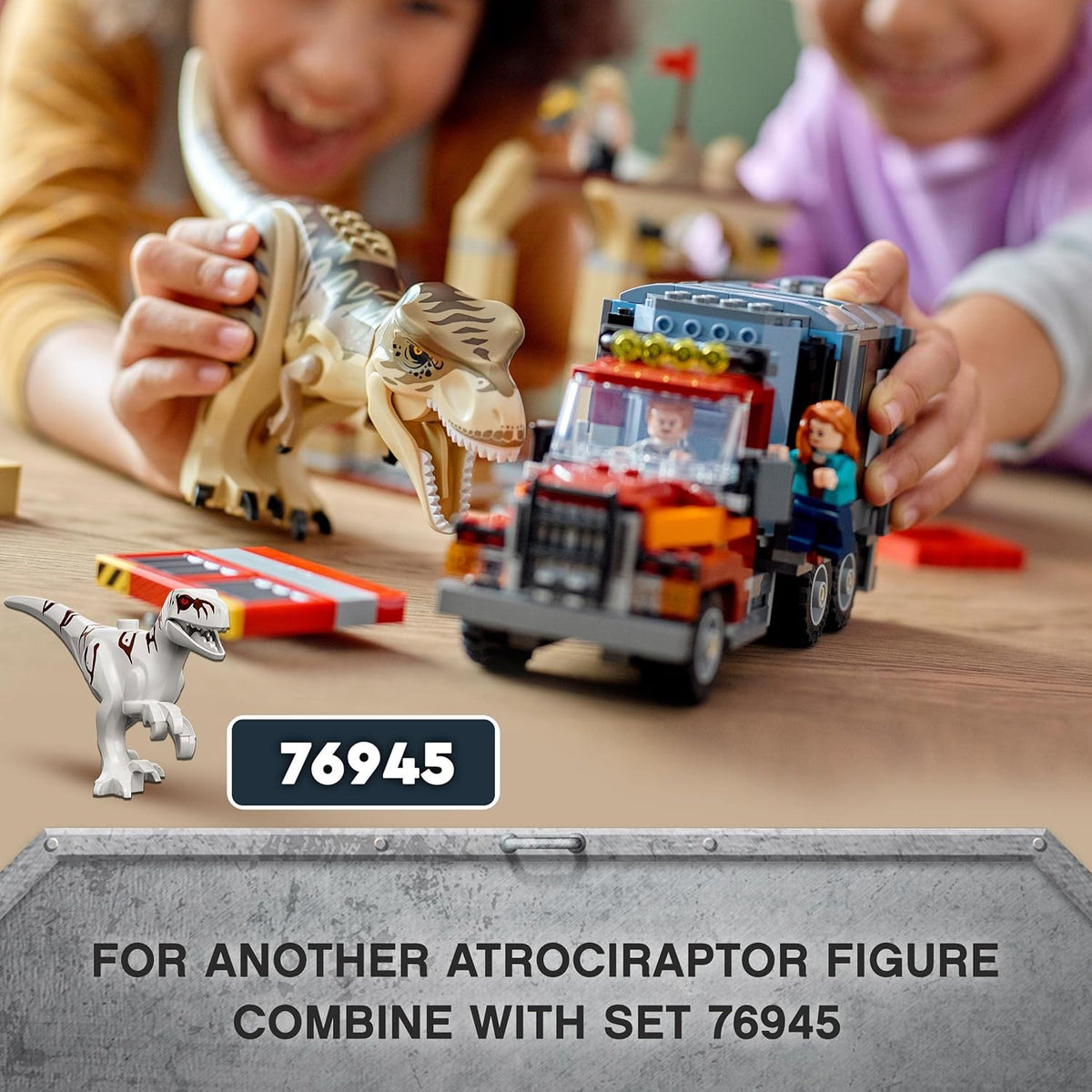 LEGO® Jurassic World T. rex & Atrociraptor Dinosaur Breakout 76948 Building Kits Aged 8 and Up