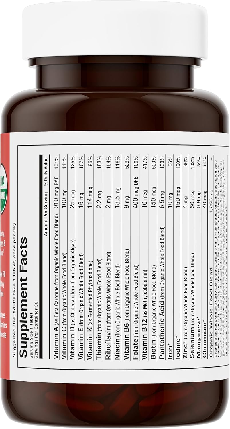Mama Natural Organic Women's Multivitamin – Whole Food Based