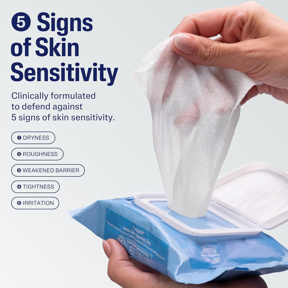 Cetaphil Face and Body Wipes, Gentle Skin Cleansing Cloths, 25 Count (Pack of 3)