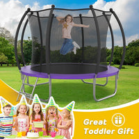 Advwin Kids Trampoline, Indoor Outdoor Rebounder w/Safety Enclosure Net