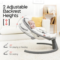 Baby Swings for Infants to Toddler, Electric Baby Swing and Infant Swings for Newborn  (Gray)