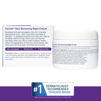 CeraVe Skin Renewing Night Cream, Niacinamide, Peptide Complex, and Hyaluronic Acid Moisturizer for Face, 1.7 Ounce, Packaging may Vary Visit the CeraVe S