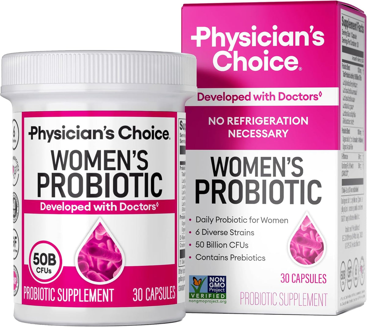 Physician's CHOICE Probiotics for Women 50 Billion CFU-Made in USA