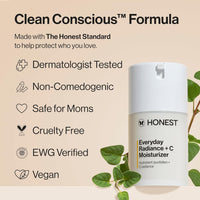 Honest Beauty Everyday Radiance Vitamin C Moisturizer | Improves Skin Tone | Vitamin C, Niacinamide, Pearl | EWG Verified, Vegan + Cruelty Free | 1.7 fl oz