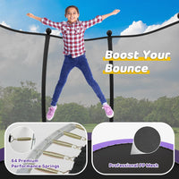 Advwin Kids Trampoline, Indoor Outdoor Rebounder w/Safety Enclosure Net
