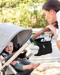 Skip Hop Stroller Organizer with Cup Holders, Grab & Go, Black