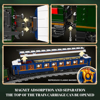 Mould King 12025 Orient Express Steam Locomotive Train Terminal Building Set,Remote Control Train Model Block Kit, STEM Toy to Build for Boys Girls Aged 8+ 3898pcs