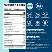 Venture Pal High Sodium Sugar-Free Electrolyte Powder Packets - Hydration Packets with Sodium, Potassium & Magnesium | Zero Calories | Vegan, Keto, and Paleo Friendly | 16 Sticks