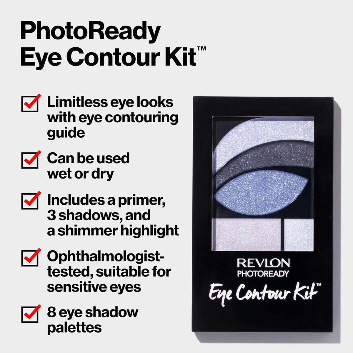 Revlon Eyeshadow Paette, PhotoReady Eye Makeup, Creamy Pigmented in Blendable Matte & Shimmer Finishes 505 Impressionist, 0.01 Oz