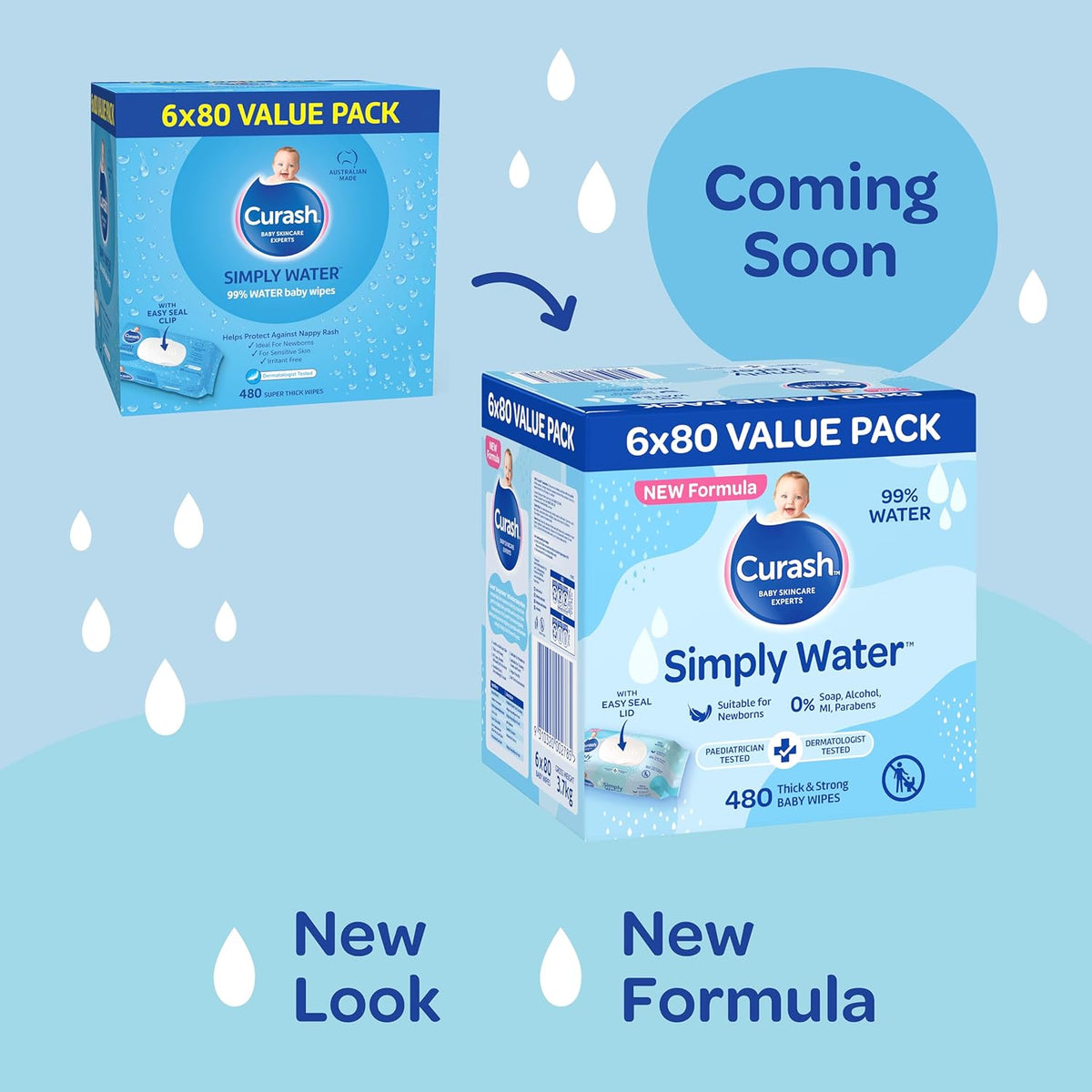 Curash Simply Water Baby Wipes