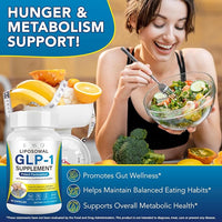 SXOSXO GLP-1 Supplement – Appetite Control Formula with Synbiotics - Prebiotic and Probiotic for Women & Men,90 Capsules