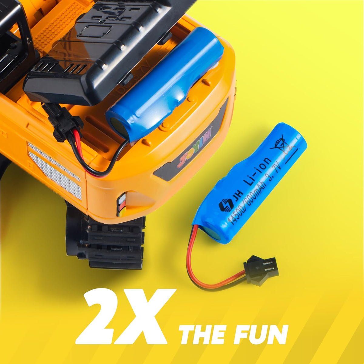 Remote Control Excavator Toys for Boys, 2.4Ghz RC Excavator Toy with Light