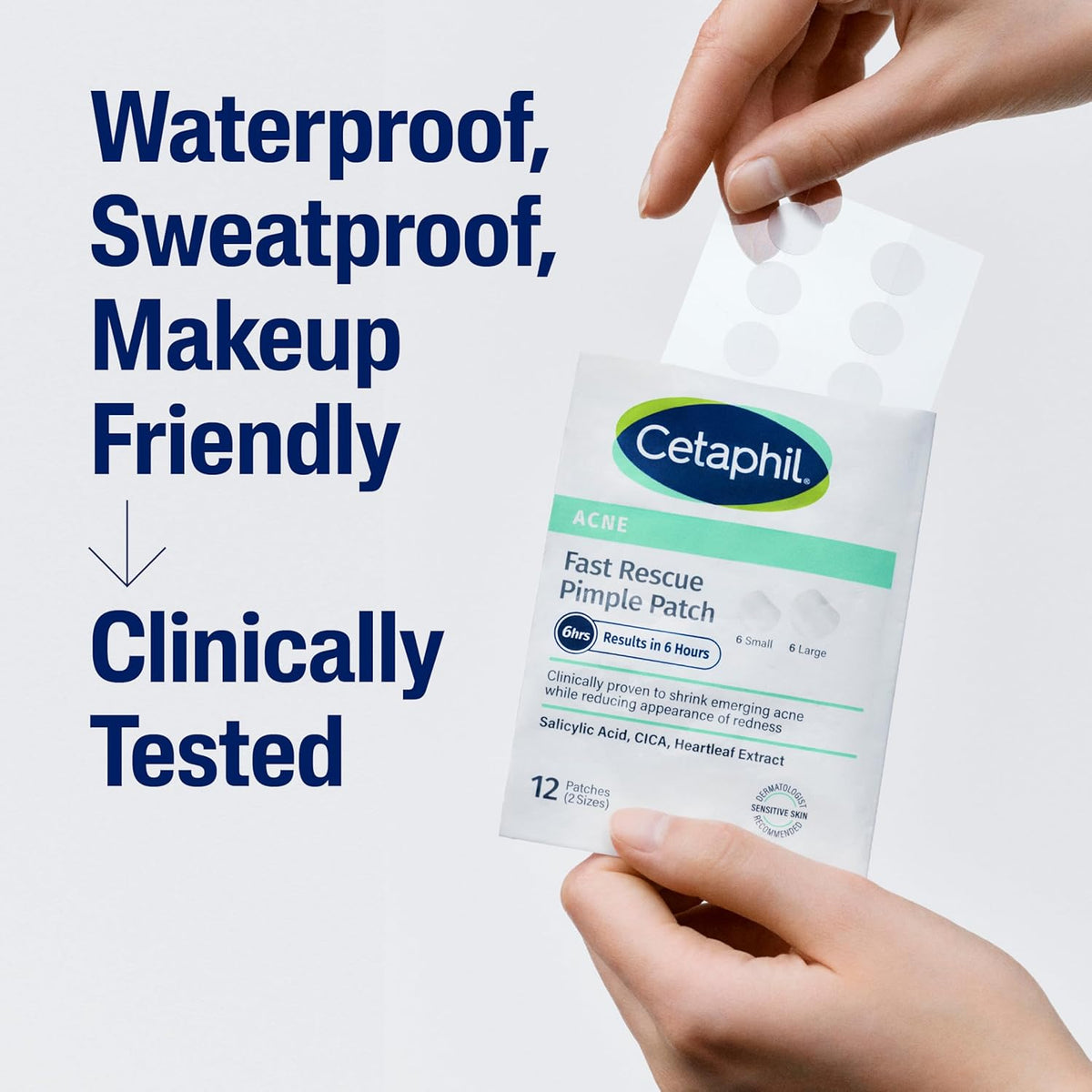 Cetaphil Acne Patches Salicylic Acid & CICA, Sensitive Skin Care, 24 ct |  24 Count