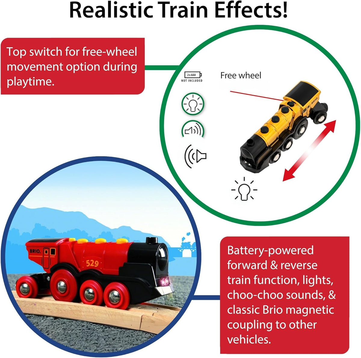 BRIO - Mighty Gold Action Locomotive