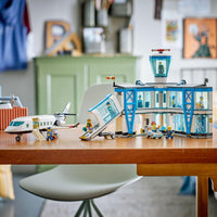 LEGO® Airport with Airplane 60502 Toy Model Airport Building Set for Boys, Girls and Fans of Toy Airplanes - Build Together Set for 1 to 4 People - 9 Minifigures - Birthday Treat for Ages 8+
