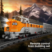 Mould King 12018 Train Building Block Model, MOC Building Set to Build, Gift Toy for Kids Age 8+