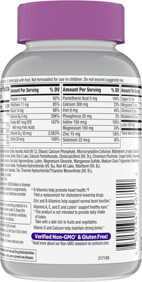 Centrum Silver Women's Multivitamin for Women 50 Plus, Multivitamin/Multimineral Supplement with Vitamin D3, B Vitamins, Non-GMO Ingredients- 200 Ct