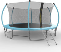 Advwin Kids Trampoline, Indoor Outdoor Rebounder w/Safety Enclosure Net