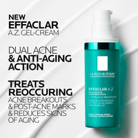 La Roche-Posay Effaclar A.Z. Acne Face Gel with Azelaic Acid, 1.35oz