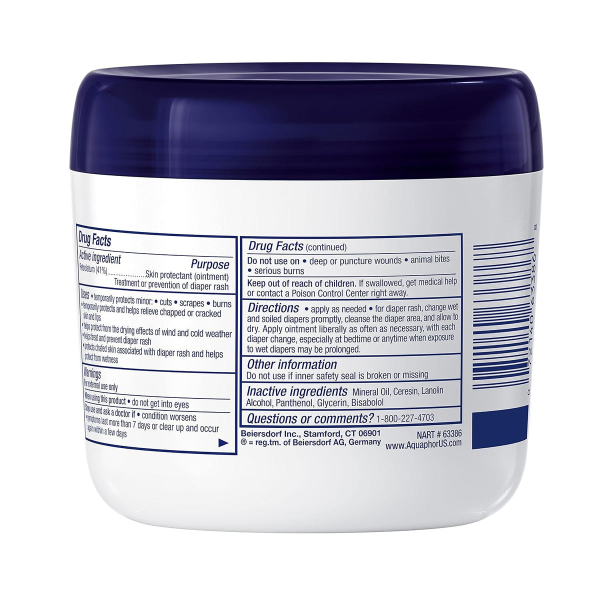 Aquaphor Baby Healing Ointment for Diaper Rash and More, 14 OZ