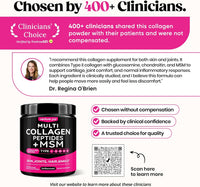 Venture Pal Multi Collagen Powder Type I, II, III, V, X – Hydrolyzed Collagen Peptides MSM, GC, Hyaluronic Acid Vitamin C | Collagen Supplement for Women | Joint, Hair, Skin & Nail Support | Non-GMO