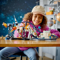 LEGO® Creator Space Roller Coaster 31142 Building Toy Set for Ages 9+; A Roller Coaster, Drop Tower and Merry-Go-Round