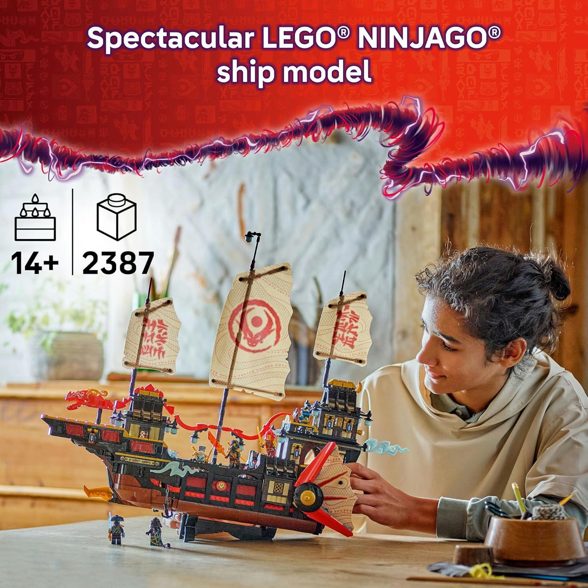 LEGO® NINJAGO® The Temple Bounty 71848 Ship Toy Aged 14 Years Old and up